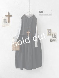 SO／ドッキングノースリーブワンピース・ブラック