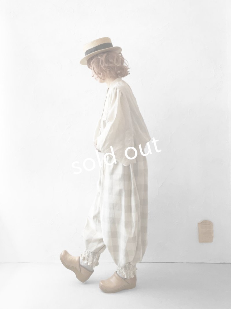 画像11: MARCHE' DE SOEUR／大きなバルーン袖のブラウス・ミルク (11)