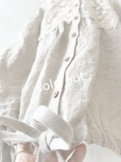 画像7: MARCHE' DE SOEUR／大きなバルーン袖のブラウス・生成り