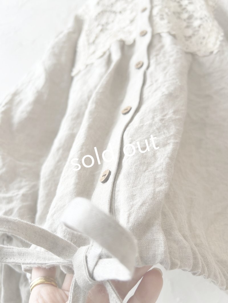 画像7: MARCHE' DE SOEUR／大きなバルーン袖のブラウス・生成り (7)