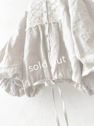 画像6: MARCHE' DE SOEUR／大きなバルーン袖のブラウス・生成り