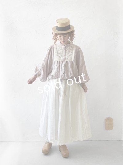 画像13: MARCHE' DE SOEUR／大きなバルーン袖のブラウス・生成り