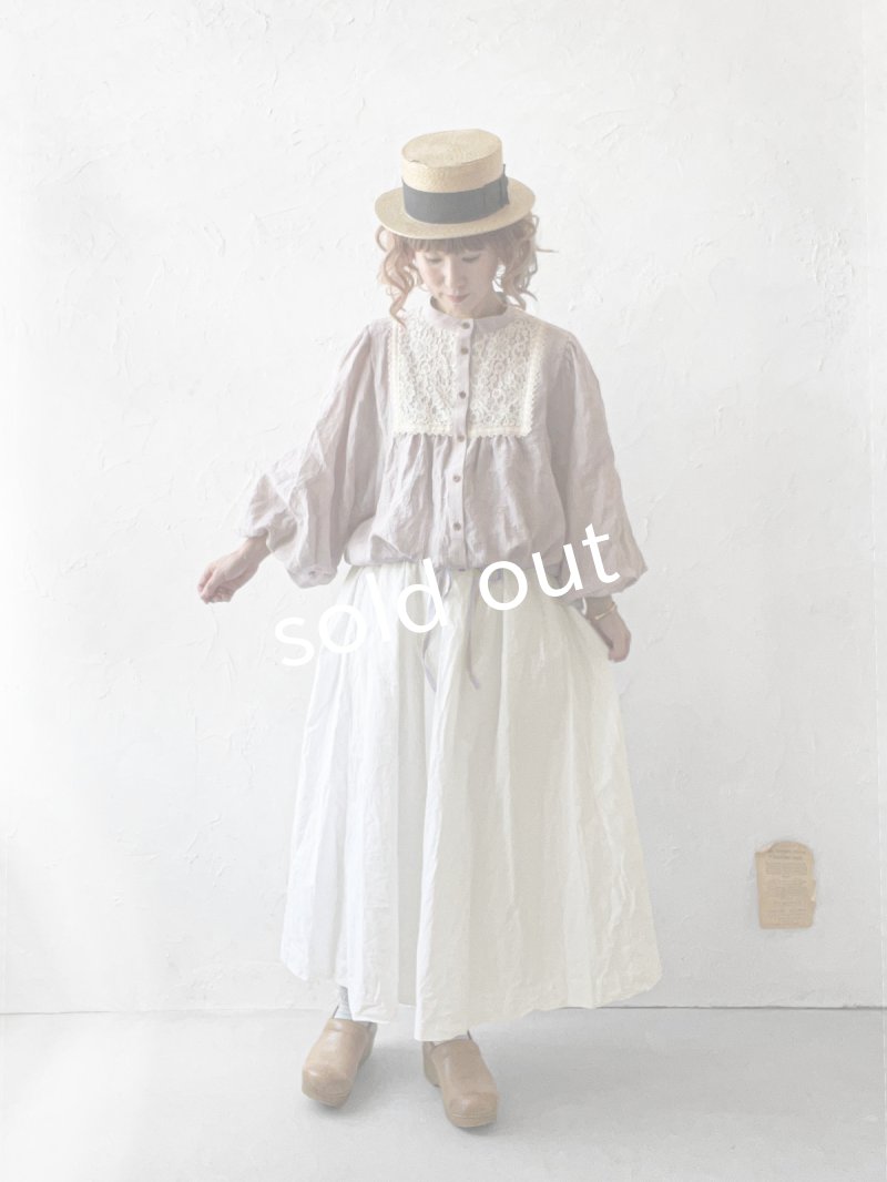 画像13: MARCHE' DE SOEUR／大きなバルーン袖のブラウス・生成り (13)