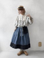 画像16: MARCHE' DE SOEUR／大きなバルーン袖のブラウス・うすグレーB (16)