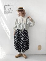 画像13: MARCHE' DE SOEUR／大きなバルーン袖のブラウス・うすグレーB (13)