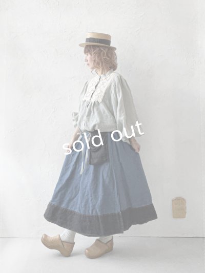 画像15: MARCHE' DE SOEUR／大きなバルーン袖のブラウス・うすグレーA