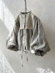 画像2: MARCHE' DE SOEUR／大きなバルーン袖のブラウス・うすグレーA (2)