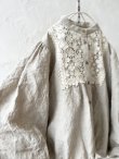 画像9: MARCHE' DE SOEUR／大きなバルーン袖のブラウス・生成り (9)