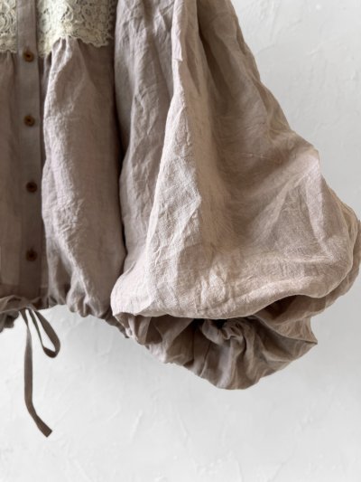 画像6: MARCHE' DE SOEUR／大きなバルーン袖のブラウス・くすみピンク