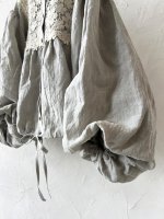 画像3: MARCHE' DE SOEUR／大きなバルーン袖のブラウス・うすグレーB (3)