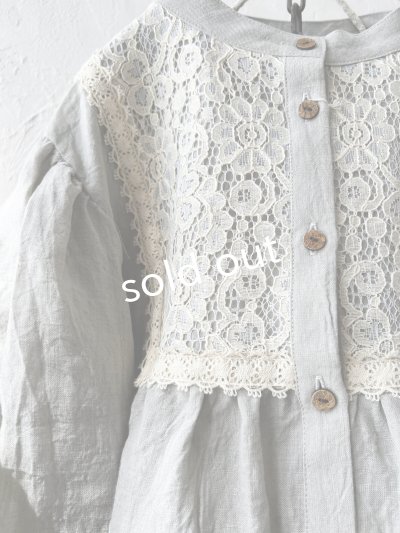 画像6: MARCHE' DE SOEUR／大きなバルーン袖のブラウス・うすグレーA