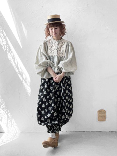 画像13: MARCHE' DE SOEUR／大きなバルーン袖のブラウス・うすグレーB