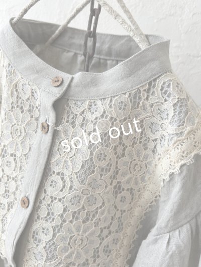 画像5: MARCHE' DE SOEUR／大きなバルーン袖のブラウス・うすグレーA