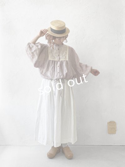 画像14: MARCHE' DE SOEUR／大きなバルーン袖のブラウス・生成り