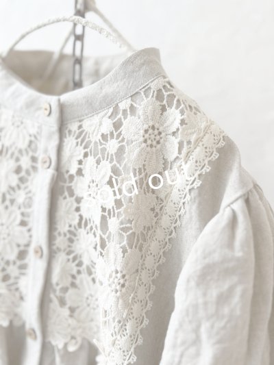 画像3: MARCHE' DE SOEUR／大きなバルーン袖のブラウス・生成り