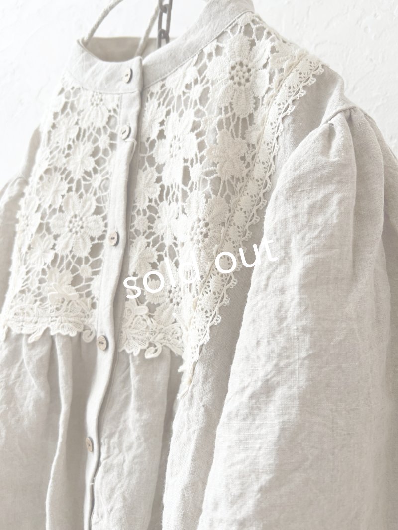 画像4: MARCHE' DE SOEUR／大きなバルーン袖のブラウス・生成り (4)