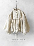 画像1: MARCHE' DE SOEUR／大きなバルーン袖のブラウス・ミルク (1)
