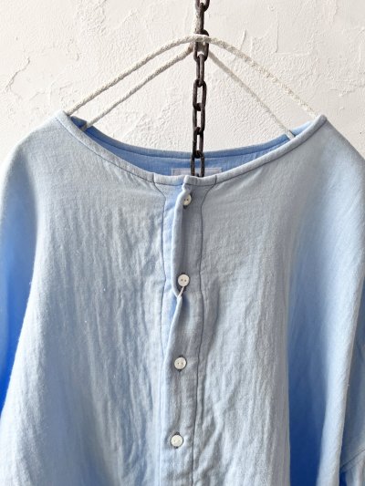 画像2: seasew.／301 ダブルガーゼブラウス・サックス