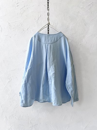 画像7: seasew.／301 ダブルガーゼブラウス・サックス