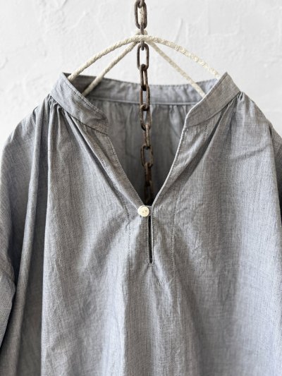 画像3: seasew.／202 スキッパーブラウス・杢ブラック