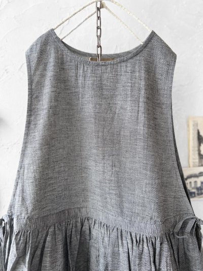 画像3: nous rendent heureux／エプロンワンピース・シャンブレー