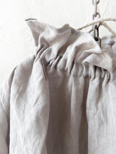 画像4: nous rendent heureux／りぼんフリル襟ブラウス・ライトグレー