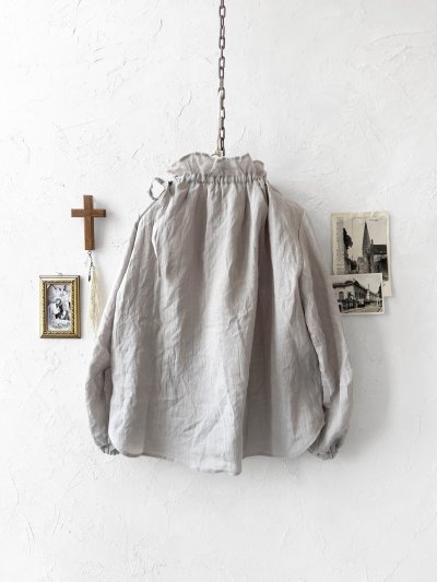 画像9: nous rendent heureux／りぼんフリル襟ブラウス・ライトグレー