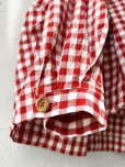 画像5: MARCHE' DE SOEUR／フローフリルブラウス・赤ギンガム (5)