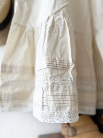 画像3: manoamano /レース&ピンタックペチパンツ・生成り