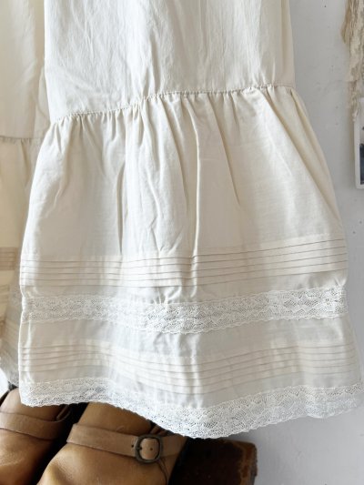 画像5: manoamano /レース&ピンタックペチパンツ・生成り