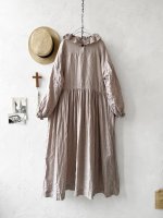 画像10: MARCHE' DE SOEUR／ラッフルギャザーワンピース・ピンクベージュ (10)