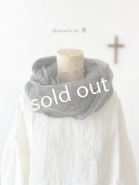 Branch m'／リネンガーゼスヌード・ブラック