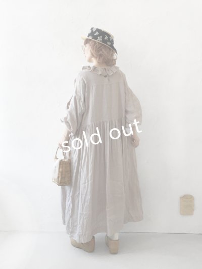 画像14: MARCHE' DE SOEUR／ラッフルギャザーワンピース・ピンクベージュ