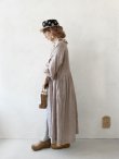 画像13: MARCHE' DE SOEUR／オランダリネン ラッフルギャザーワンピース・生成り (13)