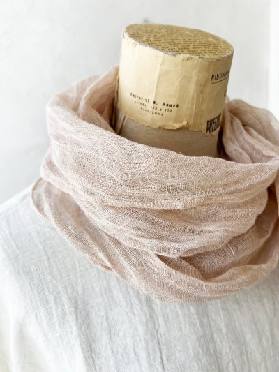 画像4: Branch m'／リネンガーゼストール・ライトピンク