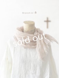 Branch m'／リネンガーゼストール・ライトピンク