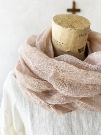 画像3: Branch m'／リネンガーゼスヌード・ライトピンク