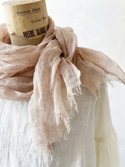 画像3: Branch m'／リネンガーゼストール・ライトピンク