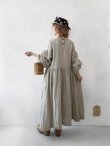 画像14: MARCHE' DE SOEUR／オランダリネン ギャザーワンピース・生成り (14)