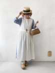 画像10: MARCHE' DE SOEUR／スキッパーギャザーワンピース・青ギンガム (10)