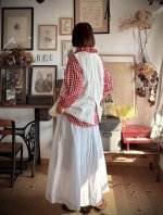 画像10: MARCHE' DE SOEUR／ポケットスカート・青ギンガム (10)