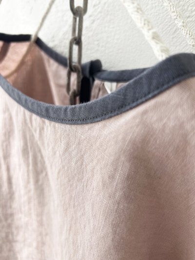 画像3: Crea delice／パイピングりぼんブラウス・アッシュピンク