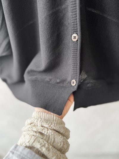 画像3: Crea delice／ドルマン袖のカーディガン・チャコール