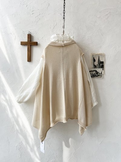 画像7: Crea delice／ショールカラージレ・ベージュ