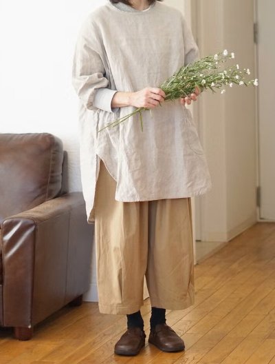 画像14: Branch m'／リネンチュニック・生成り