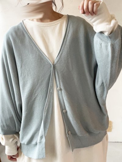 画像8: Crea delice／ドルマン袖のカーディガン・ライトブルー