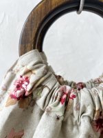 画像3: MARCHE' DE SOEUR／木の持ち手バッグ・グレージュピンクローズ (3)