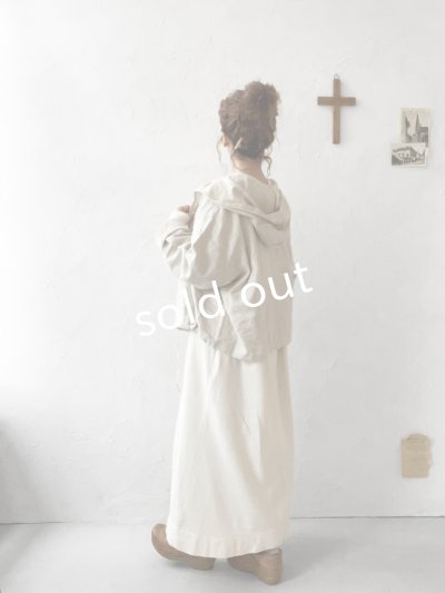 画像13: Crea delice／ジャガードフードジャケット・ベージュ