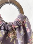 画像2: MARCHE' DE SOEUR／木の持ち手バッグ・アッシュパープルローズ (2)