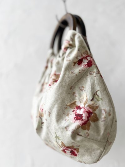 画像5: MARCHE' DE SOEUR／木の持ち手バッグ・グレージュピンクローズ